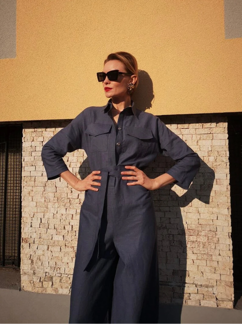 Athena Linen Jumpsuit