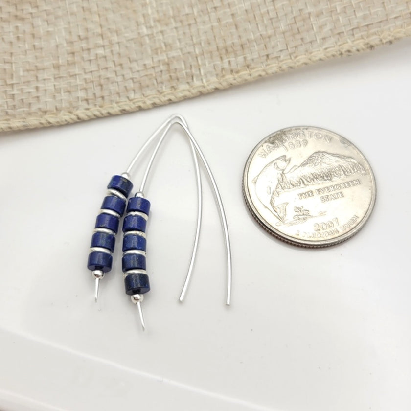 Lapis Lazuli and Sterling Silver Threader