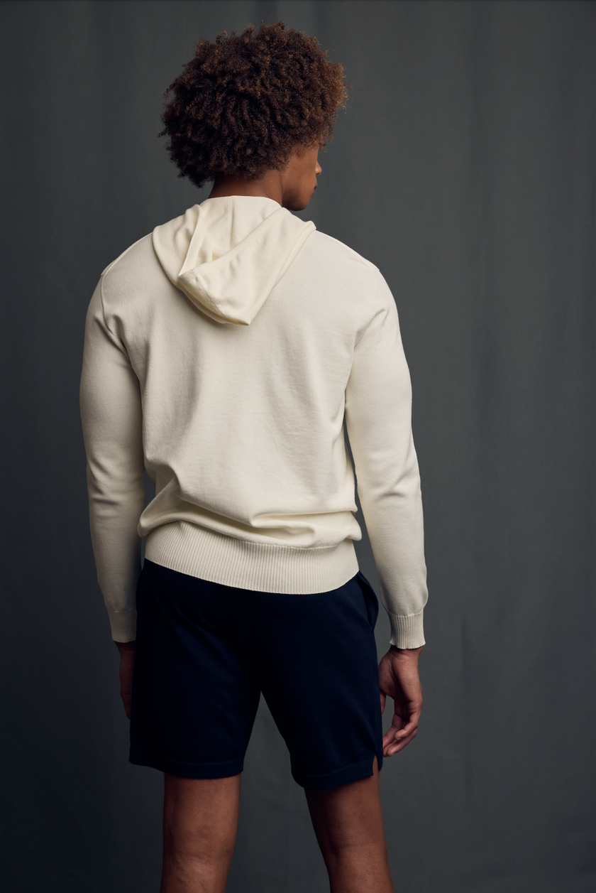 Alejandro Hoodie (UNISEX) Beige & Slate Grey